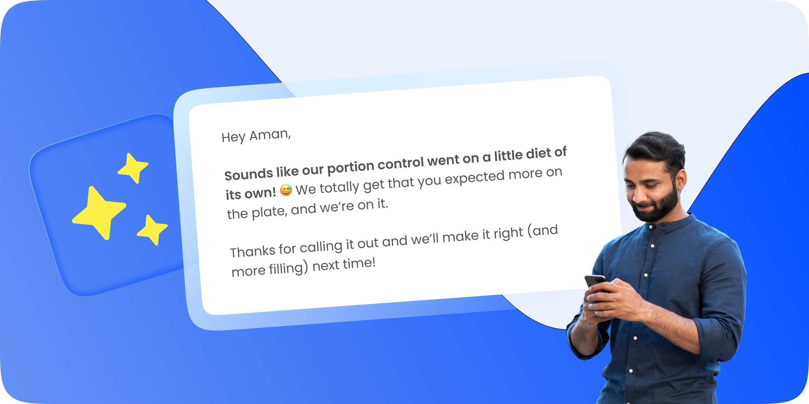 AI-powered automatic feedback reply system desktop